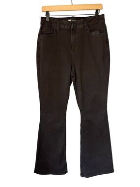 YMI Hyperstretch Black Flare Leg High Rise Stretch Denim Jeans (Juniors) Sz 15